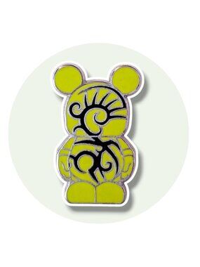 Vinylmation Jr. Disney Pin: Green and Black Tribal Pattern